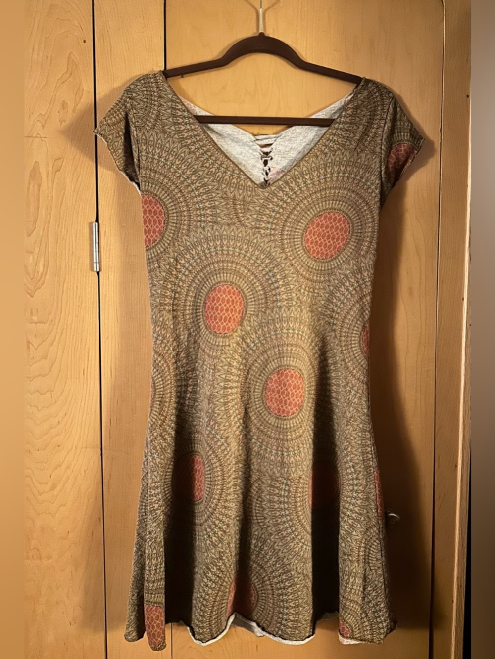 Gypsy Chic Boho “Belle Flare” Mandala Print Dress O/S